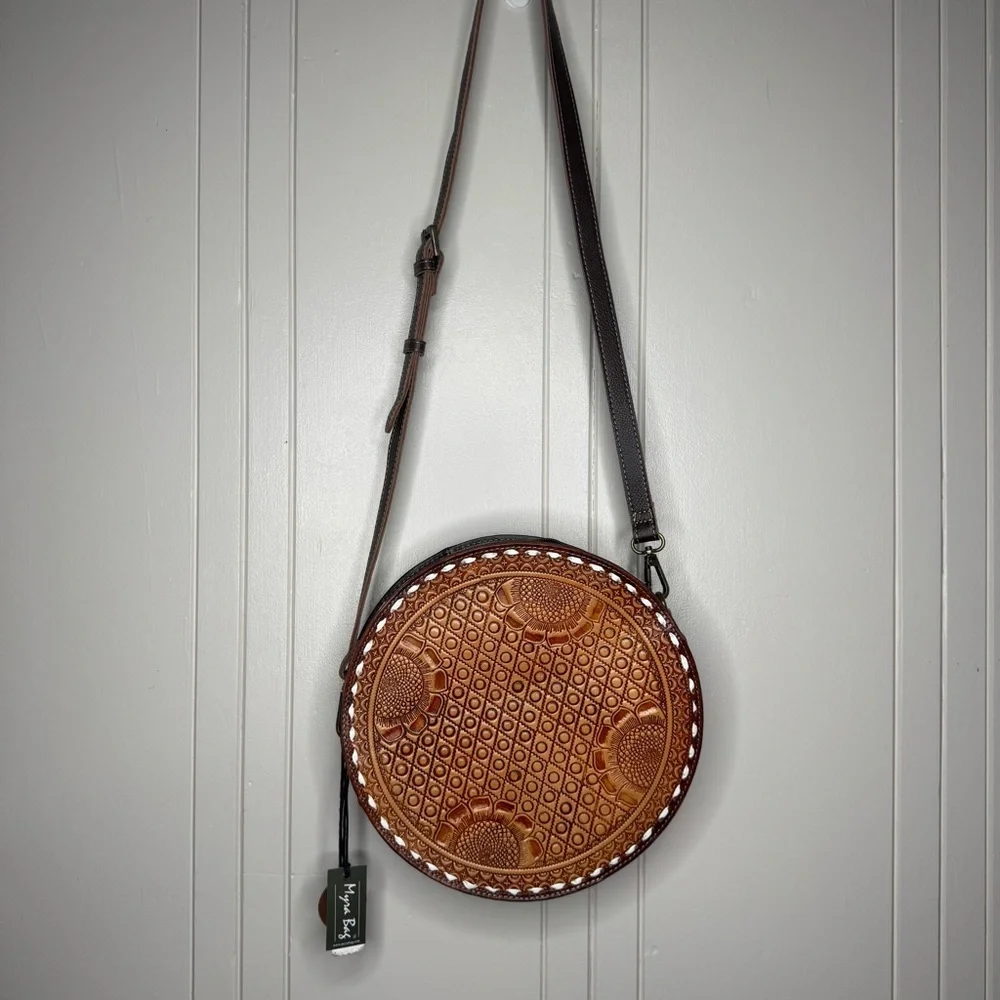 Myra Bag Tan Crossbody Bag - Picture 4 of 13